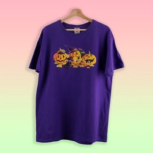 Vintage Halloween T-Shirt - 90s Retro Tee - Jack-o-Lantern Top